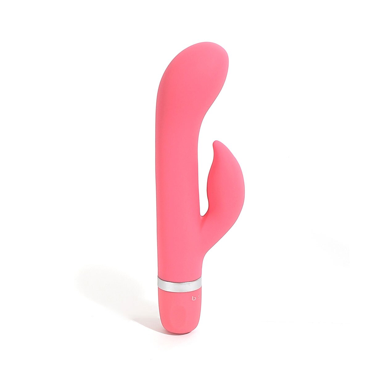 B Swish vibrator Bwild Classic Marine Guava shown in hand for scale