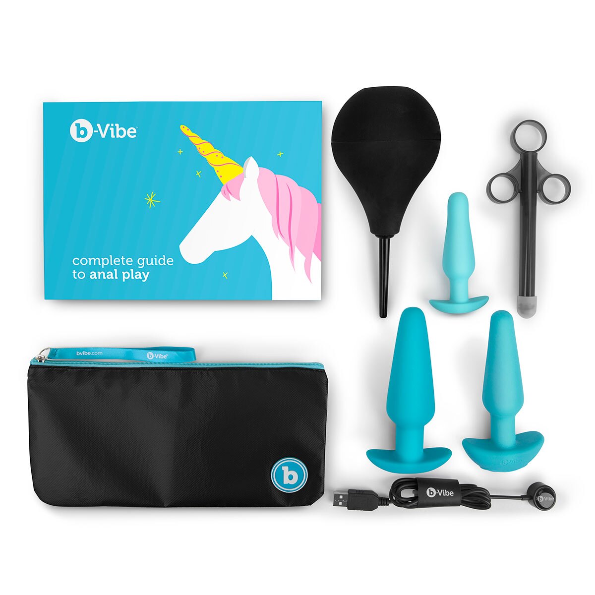 Charging setup for  B-Vibe vibrator including cable