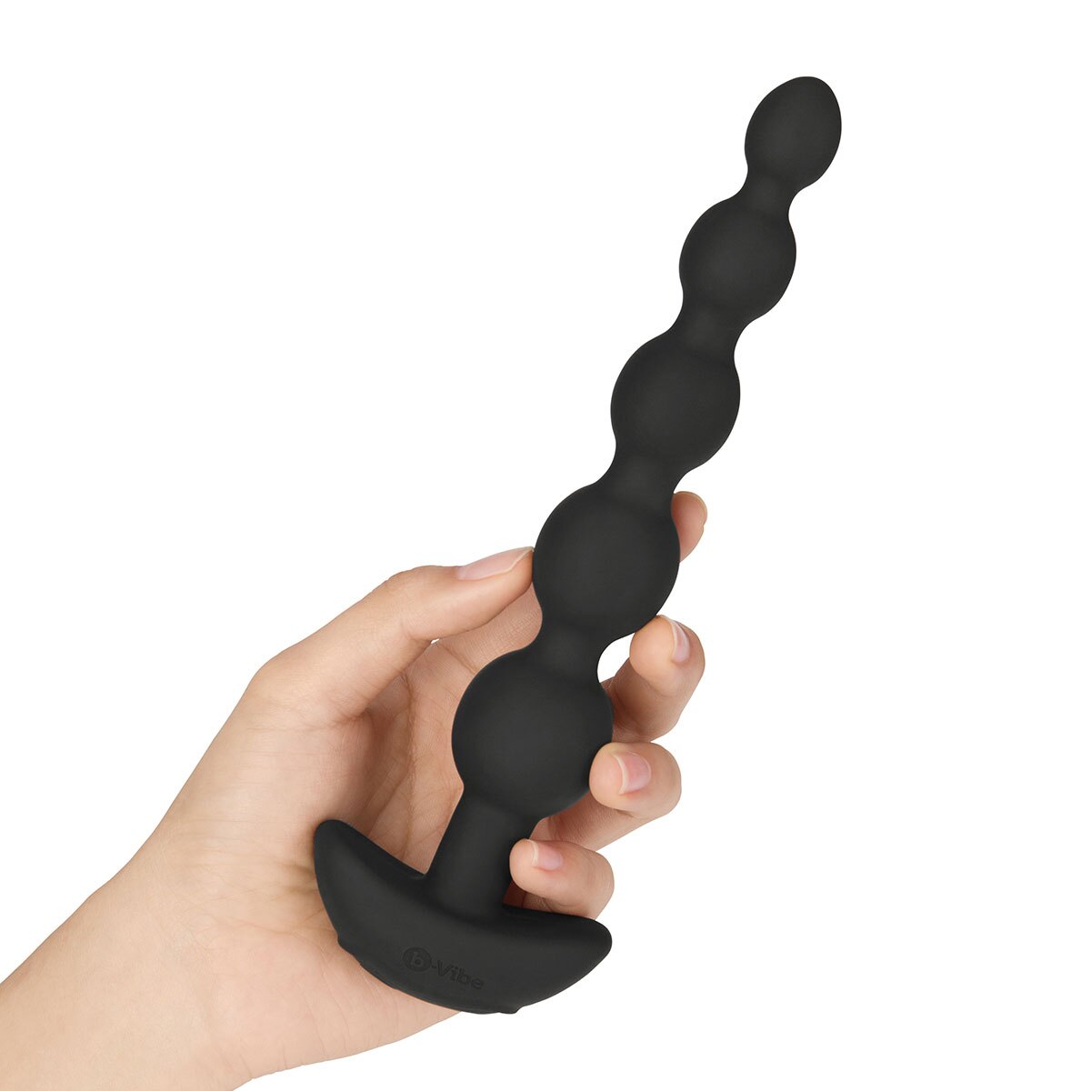 Fully assembled Black B-Vibe vibrator with smooth exterior