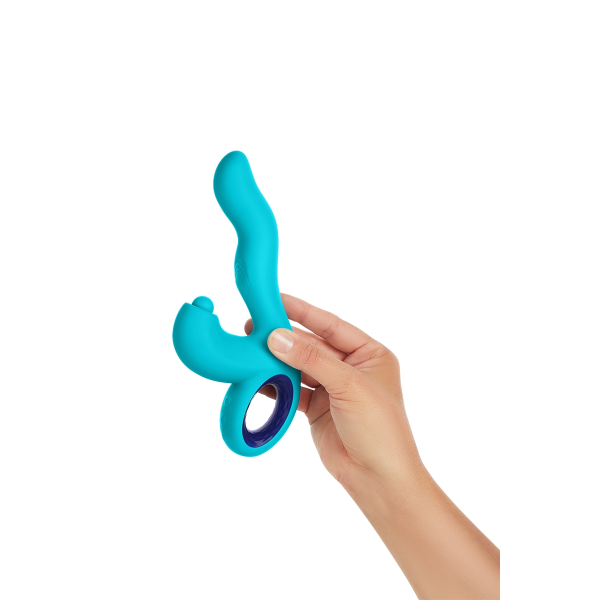 Close-up of the Aqua Femme Funn vibrator for texture detail