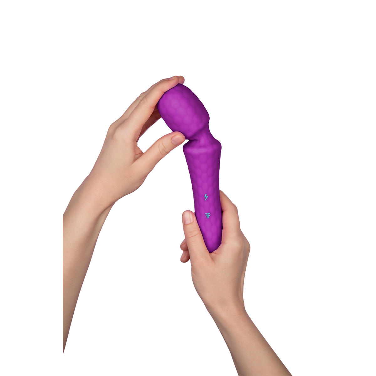 Close-up of the Purple Femme Funn vibrator for texture detail