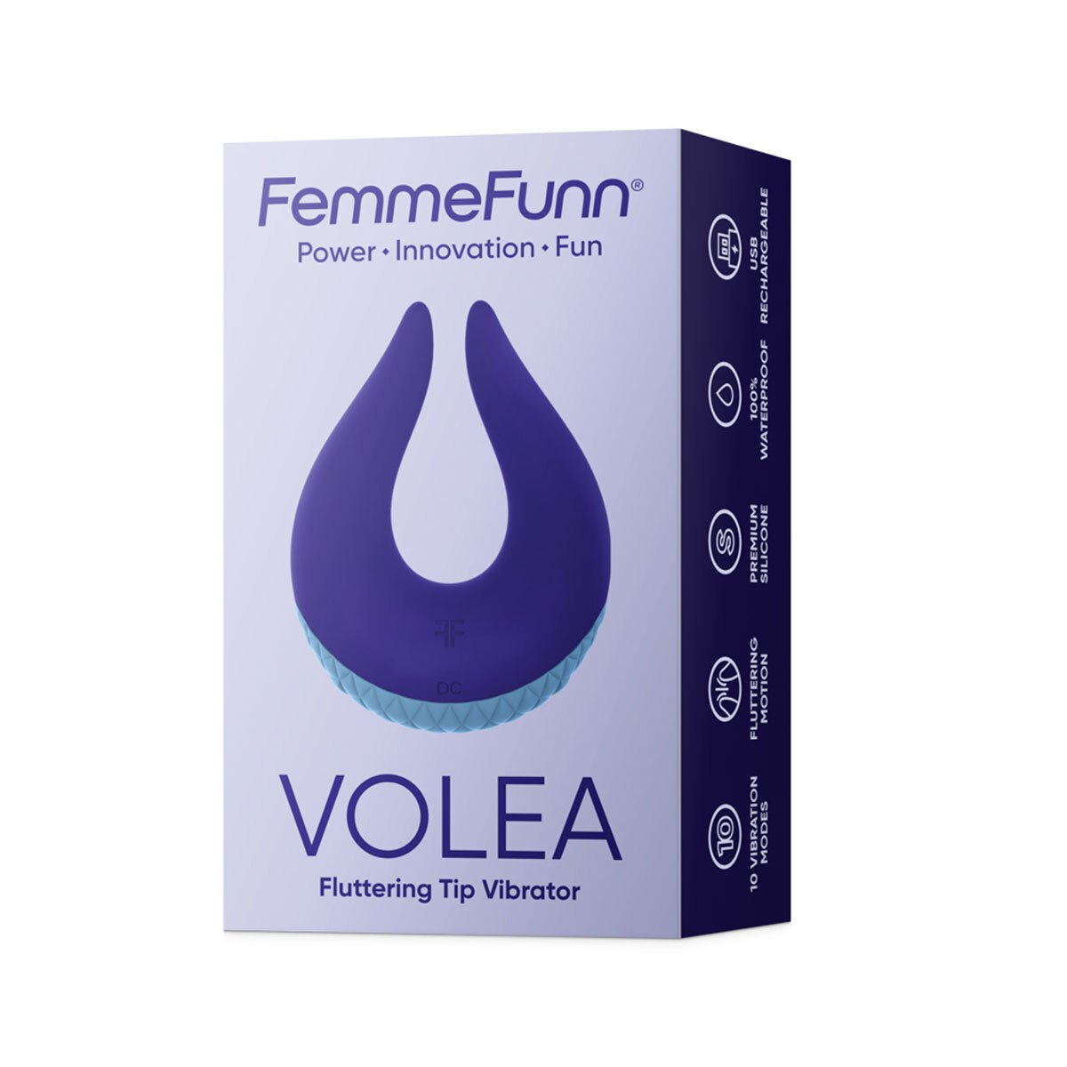 Product image of the Purple Femme Funn vibrator on clean background