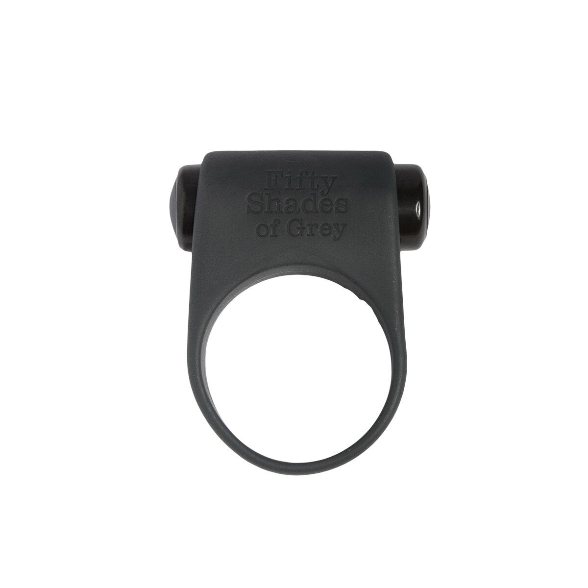 Fifty Shades of Grey vibrator Fifty Shades Feel It, Baby! C-Ring shown in hand for scale