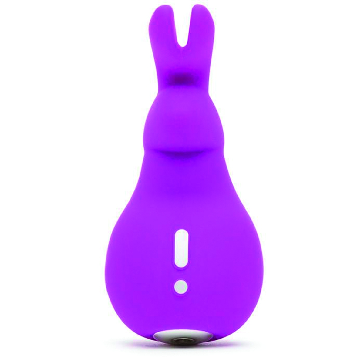 Close-up of the Purple Happy Rabbit vibrator for texture detail
