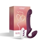 Honey Play Box vibrator Bliss Rotating Head Strapless Strap-On shown in hand for scale
