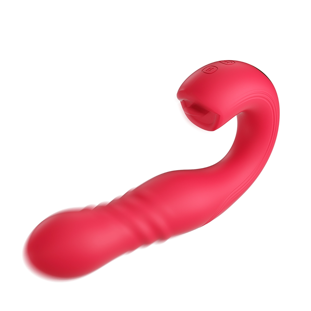 Angled view of the  Honey Play Box vibrator designed for intimate use