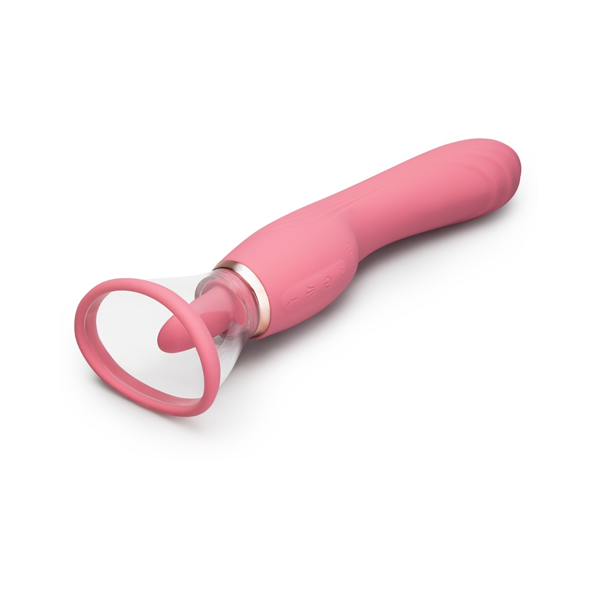Angled view of the  Le Wand vibrator designed for intimate use
