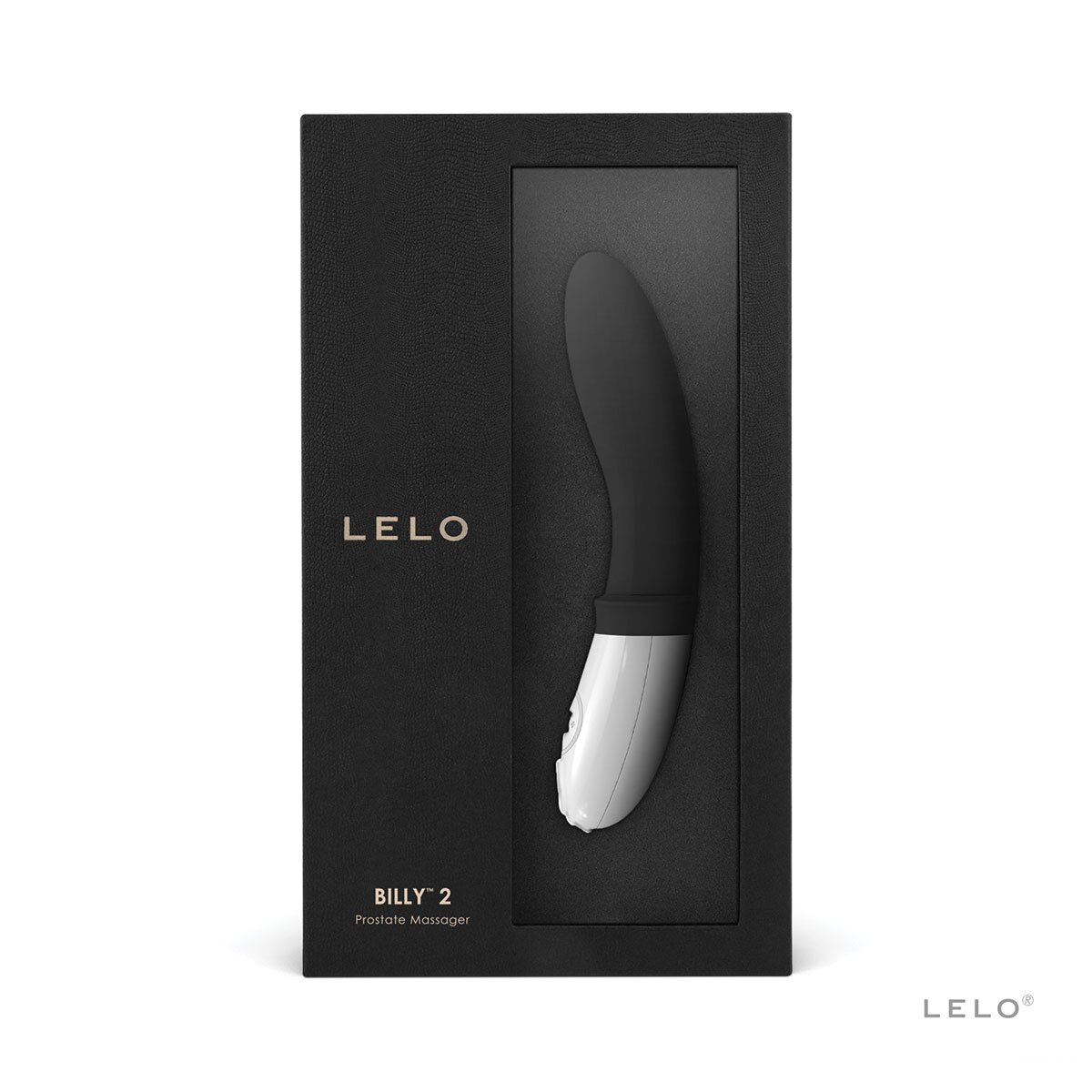 Close-up of the Black LELO vibrator for texture detail