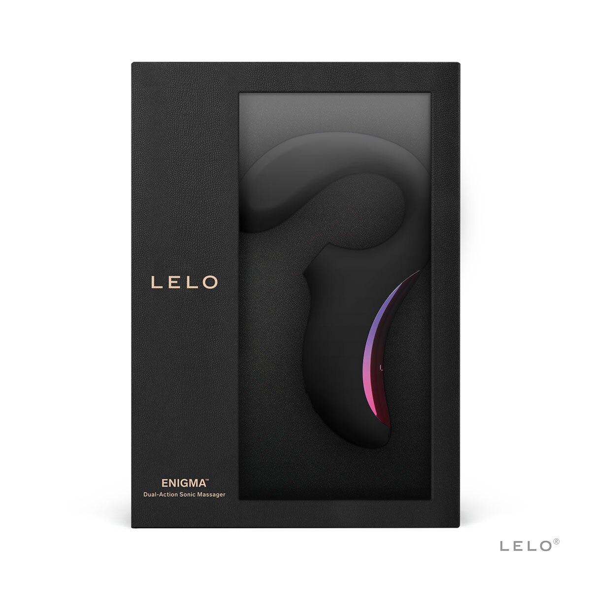Fully assembled Black LELO vibrator with smooth exterior