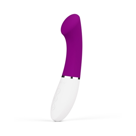 LELO vibrator GIGI 3 App G-Spot Vibr Deep Rose shown in hand for scale