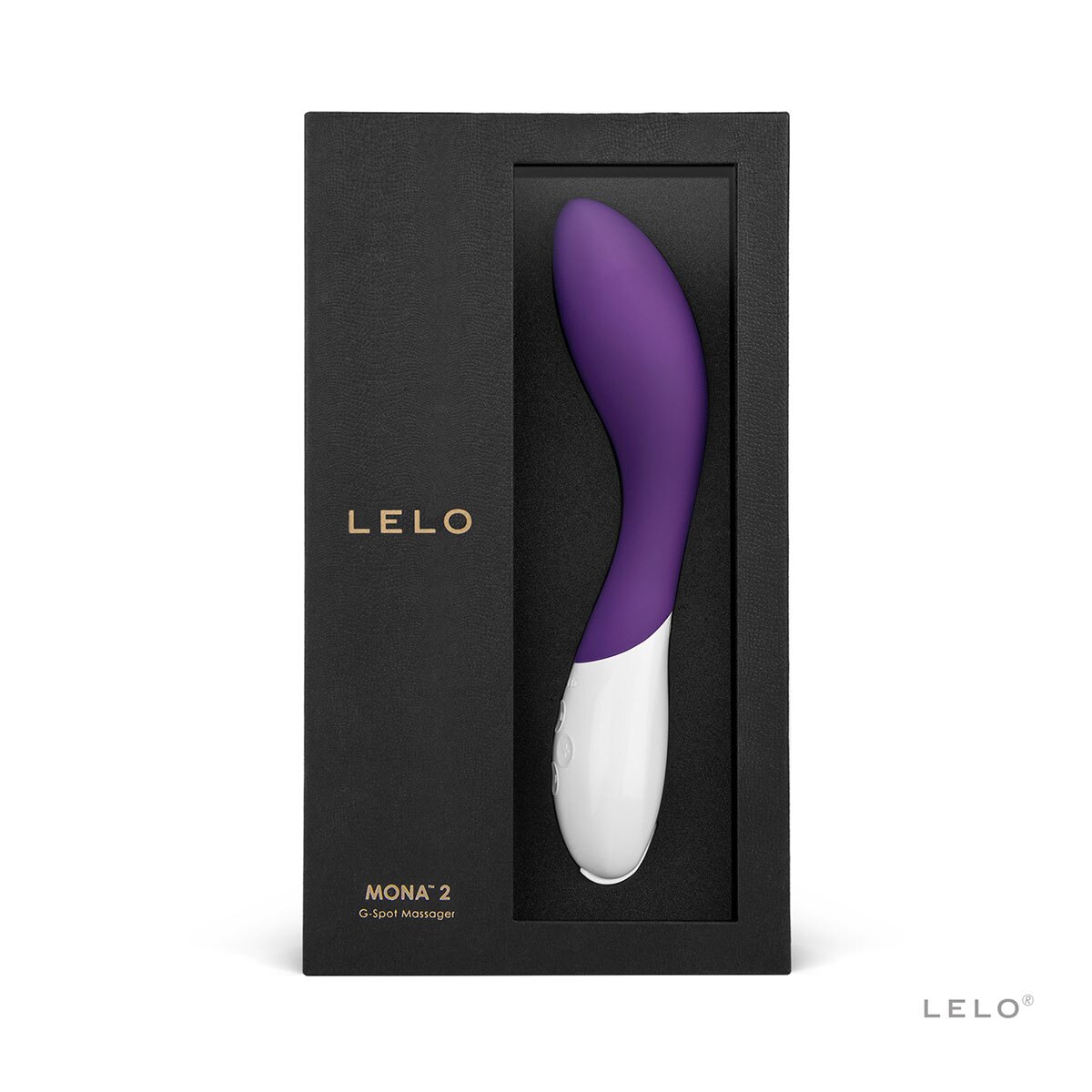 Close-up of the Purple LELO vibrator for texture detail