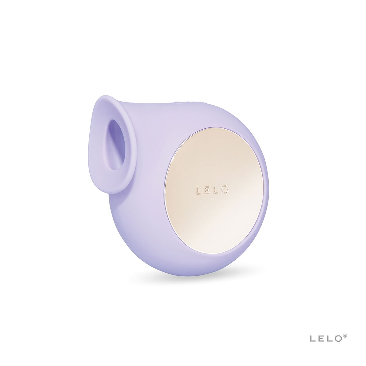 LELO vibrator Sila Lilac shown in hand for scale