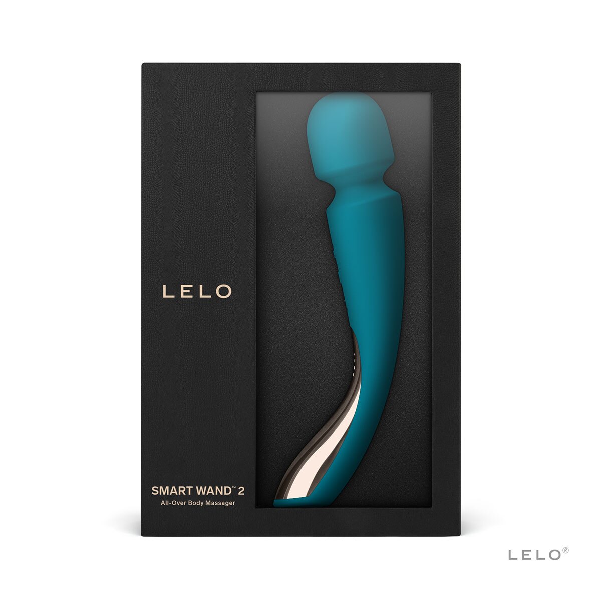 Angled view of the Blue LELO vibrator designed for intimate use