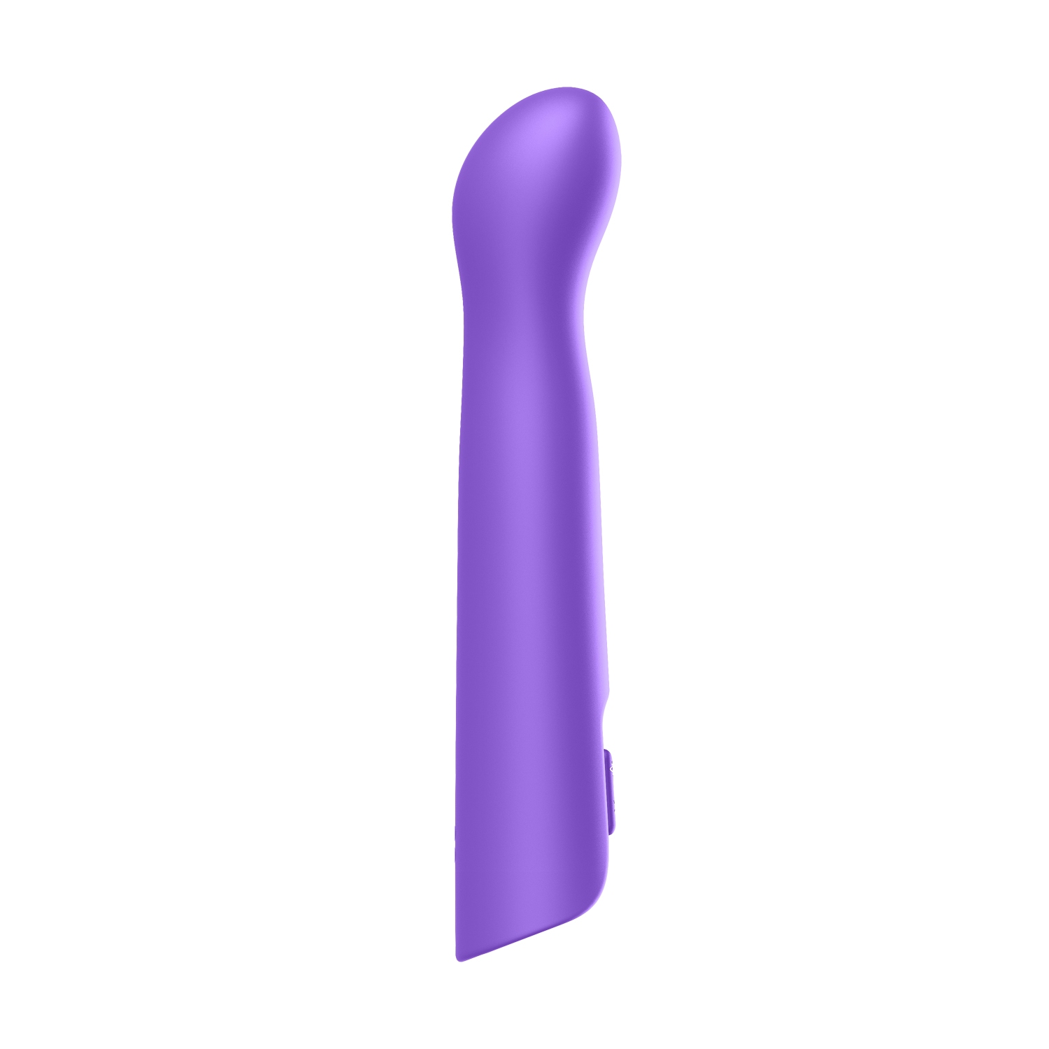 Purple Luv Inc vibrator Gb63 G Spot With Moving Beads shown in hand for scale