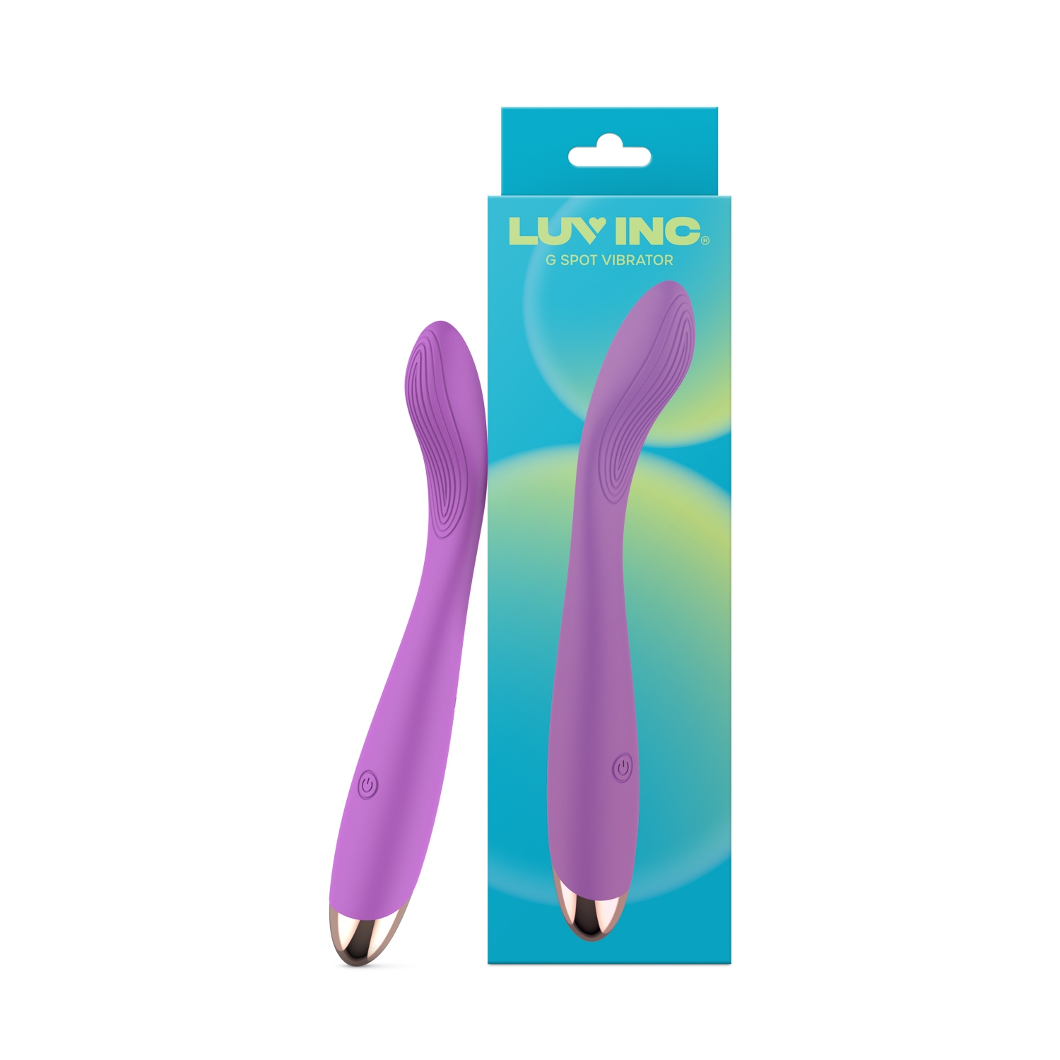 Close-up of the Purple Luv Inc vibrator for texture detail