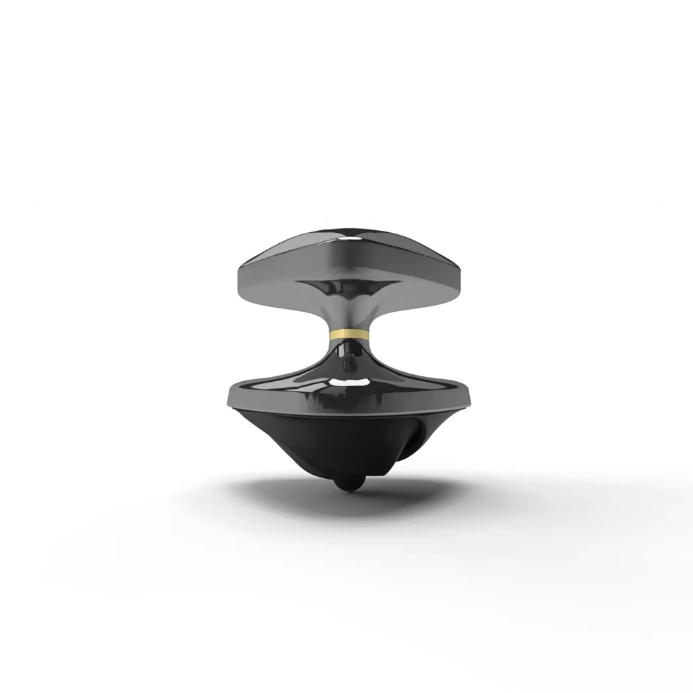 Fully assembled Black Mystim vibrator with smooth exterior