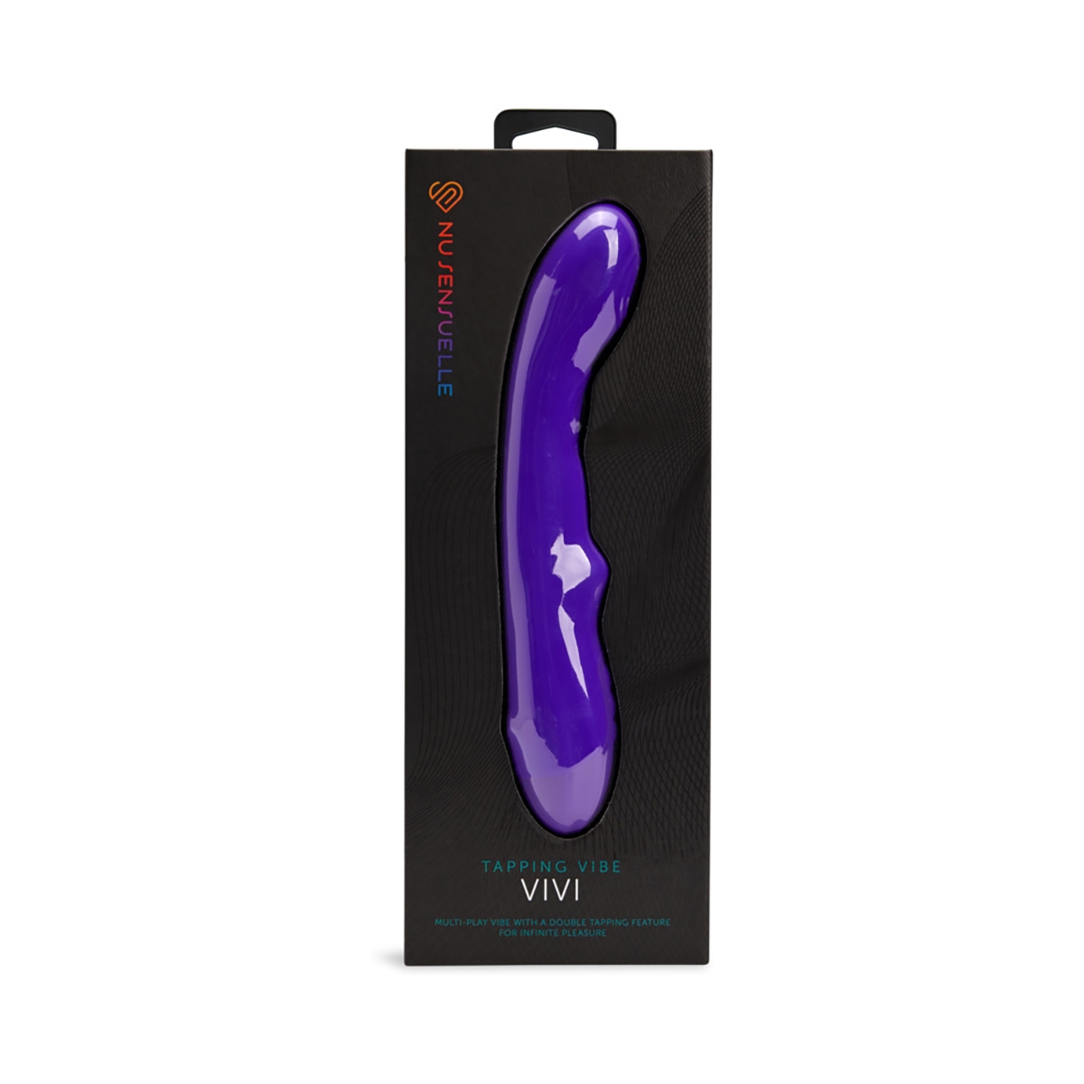 Angled view of the Purple Nu Sensuelle vibrator designed for intimate use