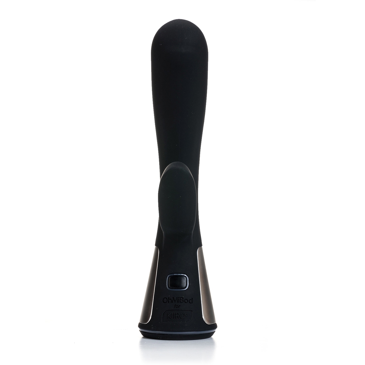 Close-up of the Black OhMiBod vibrator for texture detail