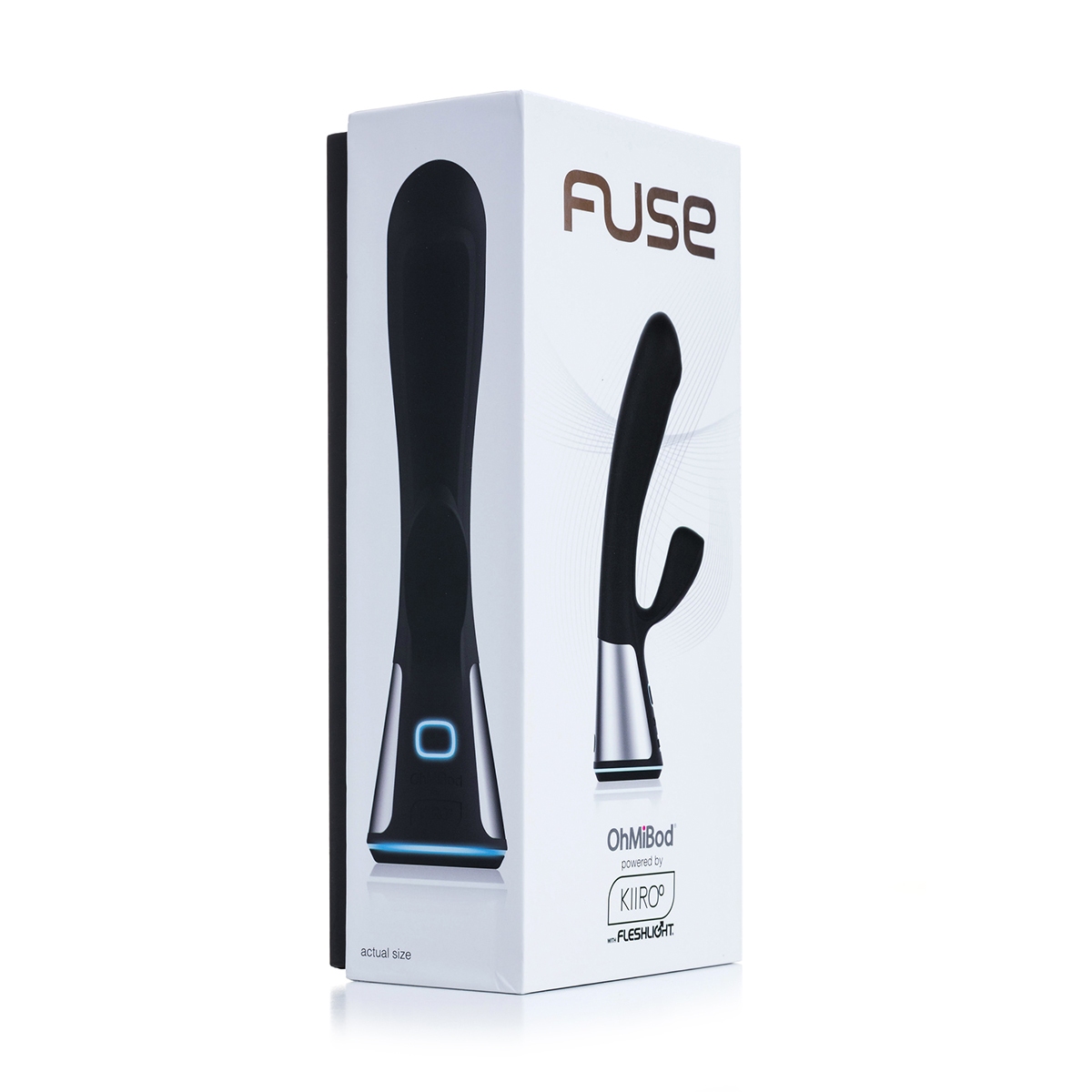 Product image of the Black OhMiBod vibrator on clean background