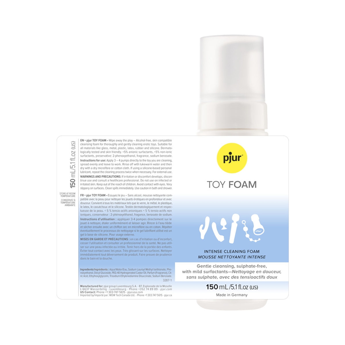 Best Pjur Toy Foam 5 Oz. sex toy cleaner by Pjur