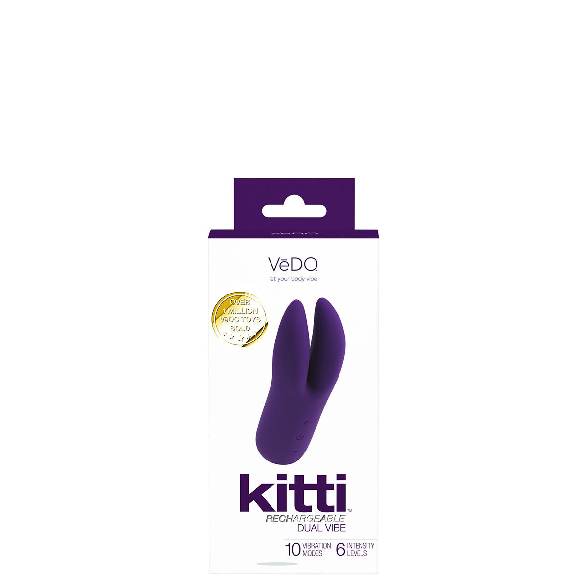 Product image of the Purple VeDO vibrator on clean background