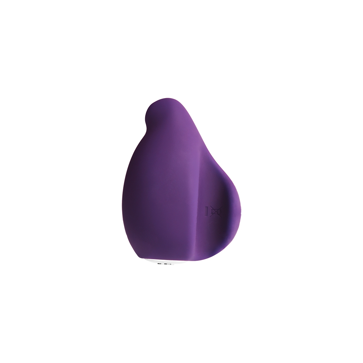 Angled view of the Purple VeDO vibrator designed for intimate use