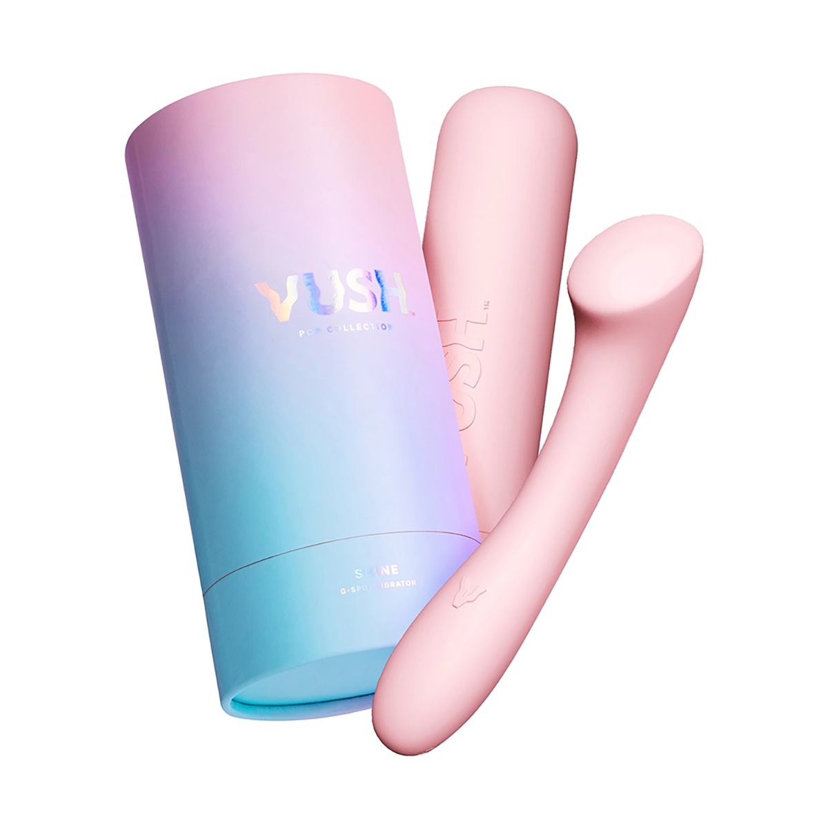 VUSH vibrator Shine G-Spot shown in hand for scale