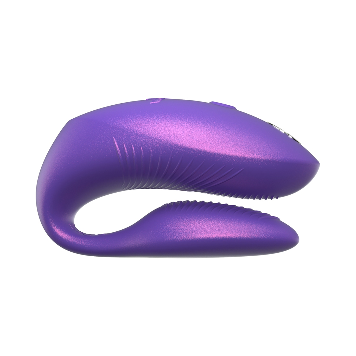 Highlighting ergonomic shape of the Purple We-Vibe vibrator