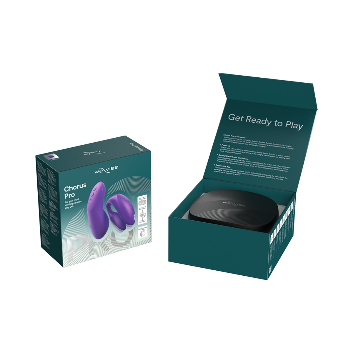 Fully assembled Purple We-Vibe vibrator with smooth exterior