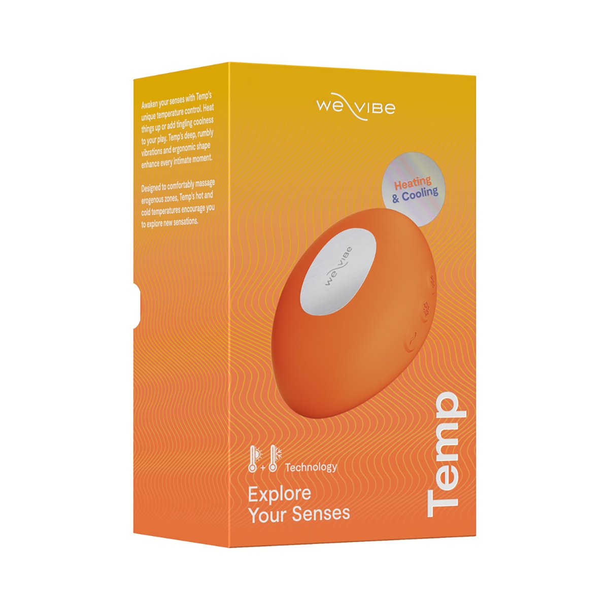 We-Vibe vibrator positioned upright for display