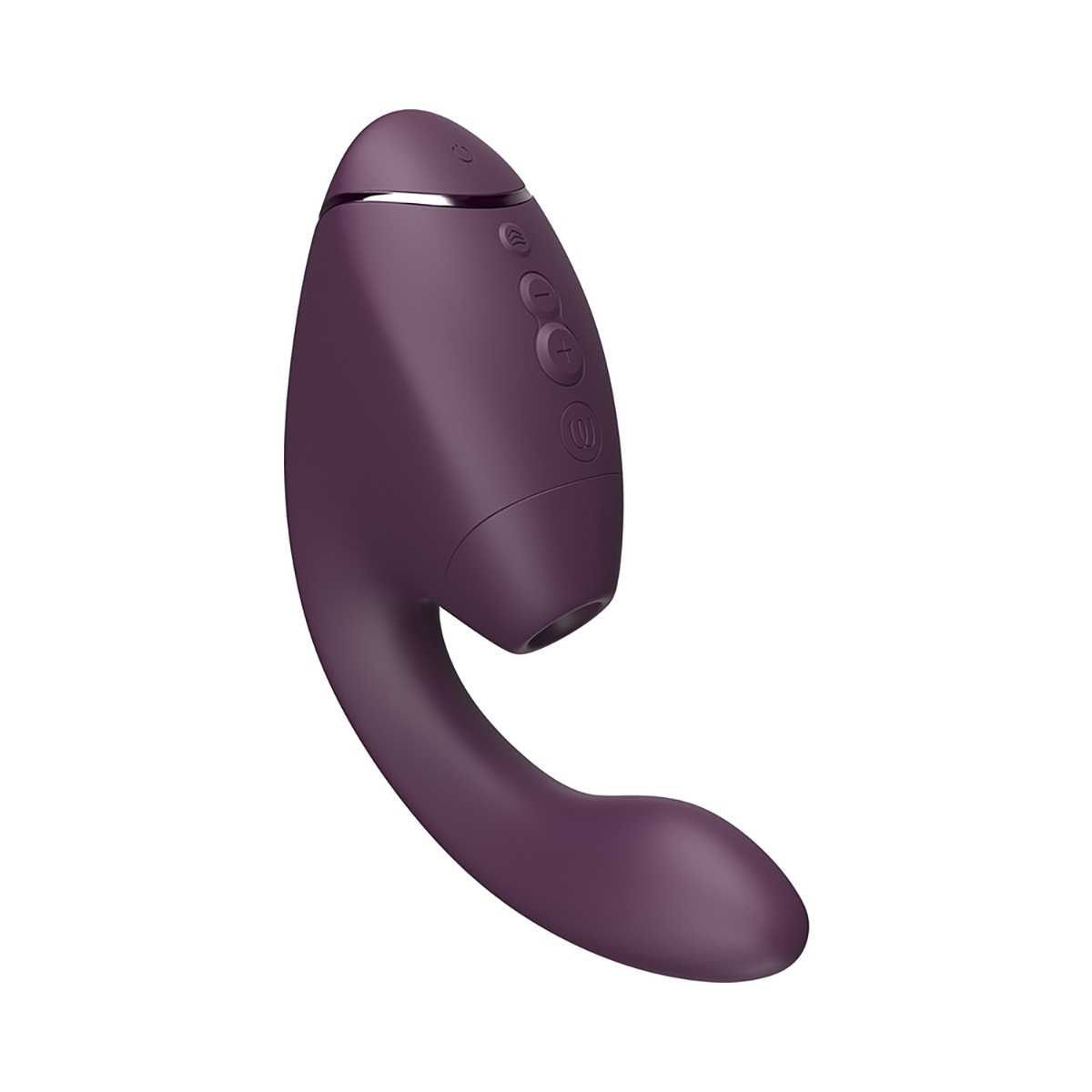 Waterproof design shown in the Purple Womanizer vibrator