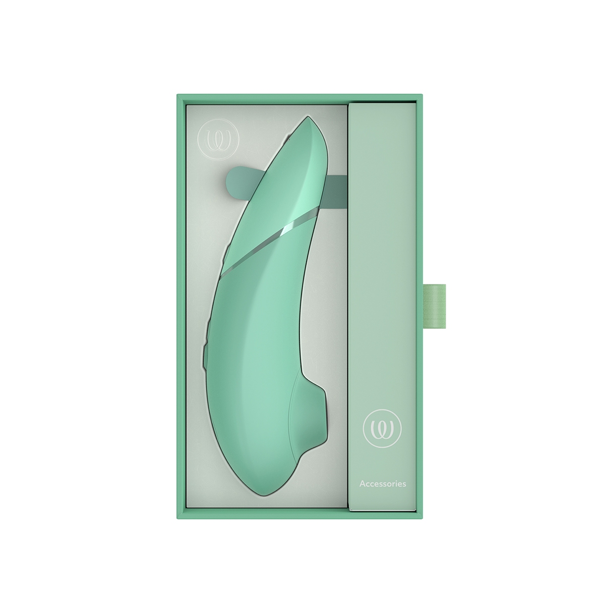 Close-up of the  Womanizer vibrator for texture detail
