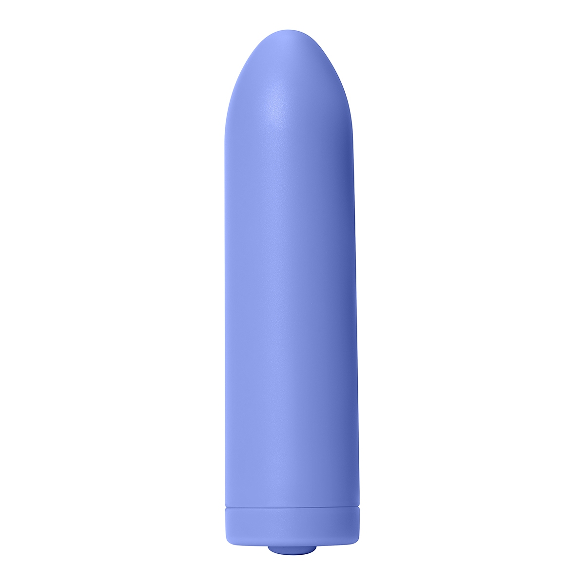 Dame Products vibrator Zee by Dame Periwinkle shown in hand for scale