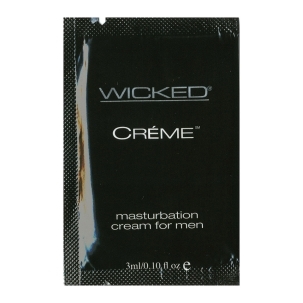 Bottle of .1 oz Water Based Lube Wicked Sensual Care showing clean, lightweight formula