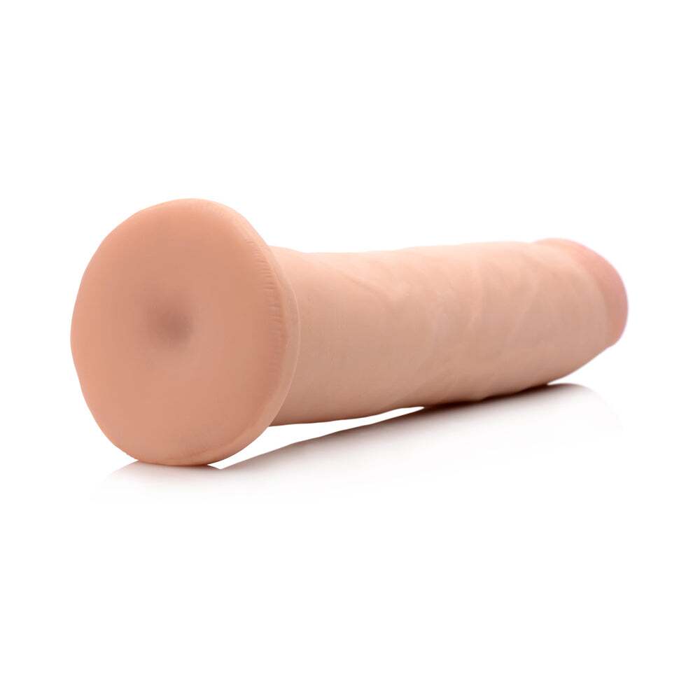 10 inch Dildo from XR Brands in Vanilla Ivory Beige designed for anal sex with Her or Him