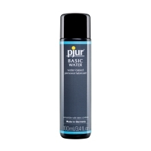 Bottle of 100 ml Water Based Lube Pjur showing clean, lightweight formula