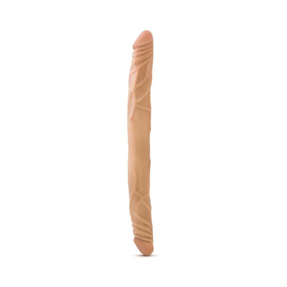 14 inch Dildo from Blush in Tan Light Brown Mocha designed for anal sex with Her or Him