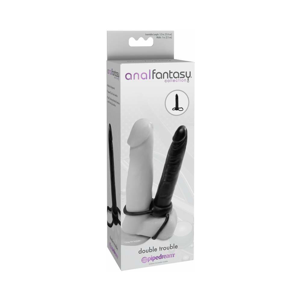 6 inch Dildo by Pipedream in Black shown for use by Her or Him