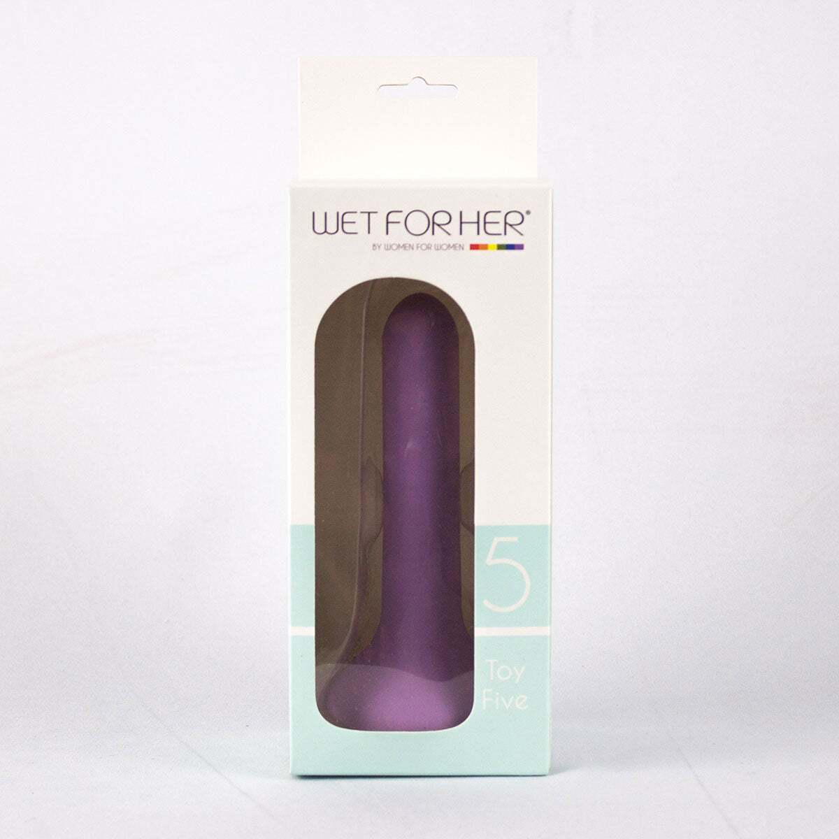 5.1 inch Dildo from Wet For Her in Purple designed for anal sex with Her or Him
