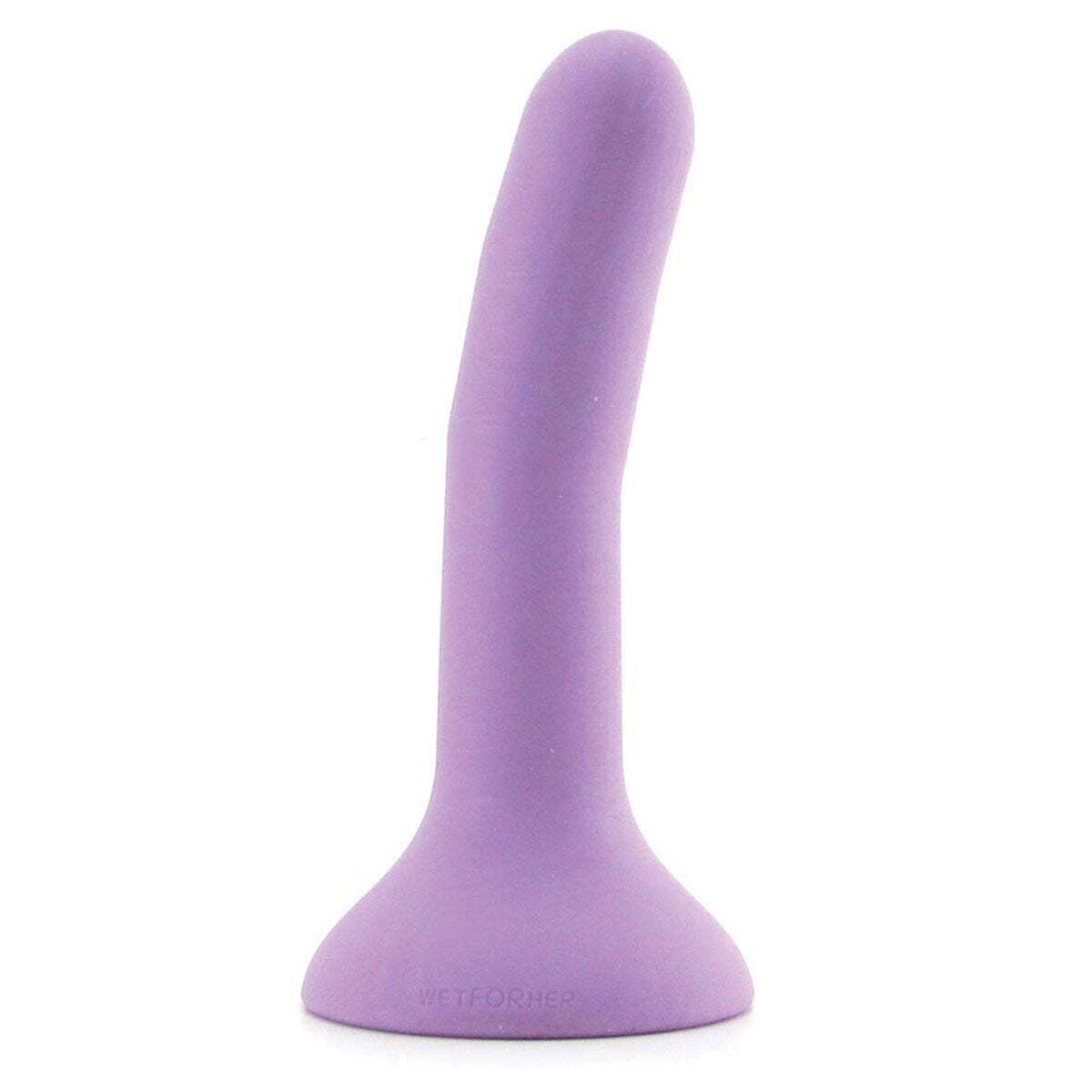5.1 inch Dildo by Wet For Her in Purple shown for use by Her or Him