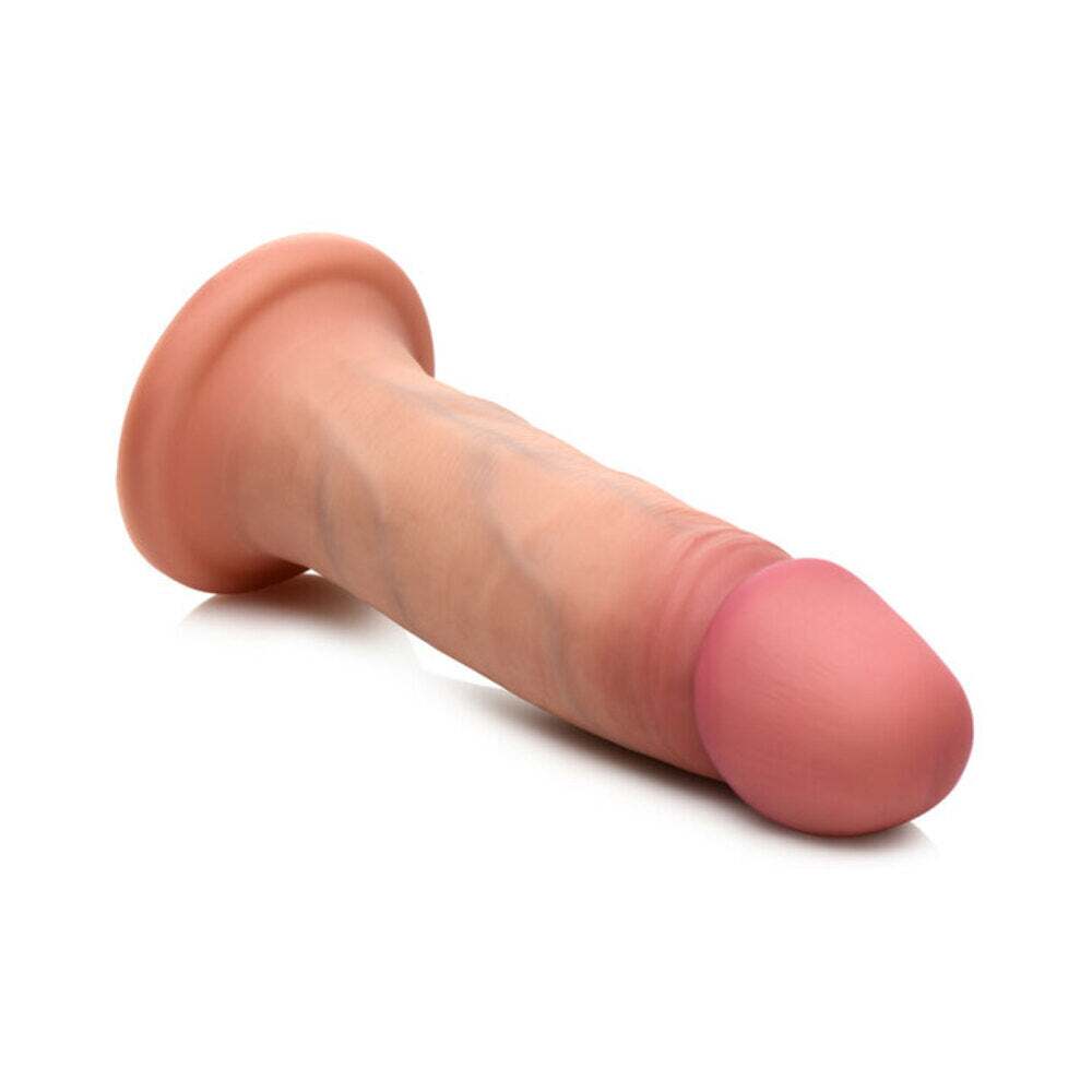 6 inch Dildo by Curve Novelties in Vanilla Ivory Beige shown for pegging Her or Him
