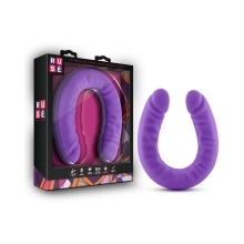 18 inch Dildo by Blush in Purple shown for use by Her or Him