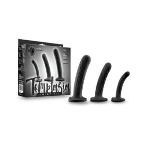 Dildo Blush Black Temptasia Twist Kit 3 Piece Silicone Set