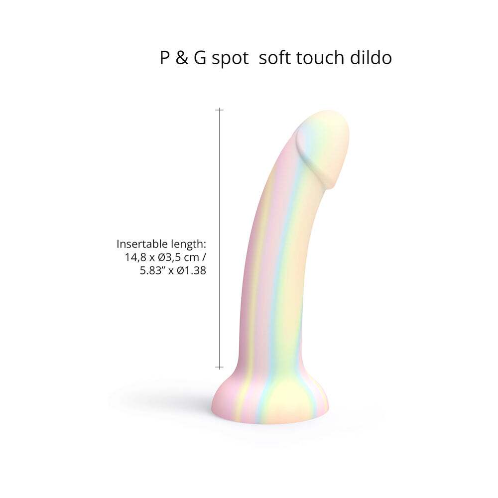 7 inch Dildo from Lovely Planet in Rainbow designed for anal sex with Her or Him