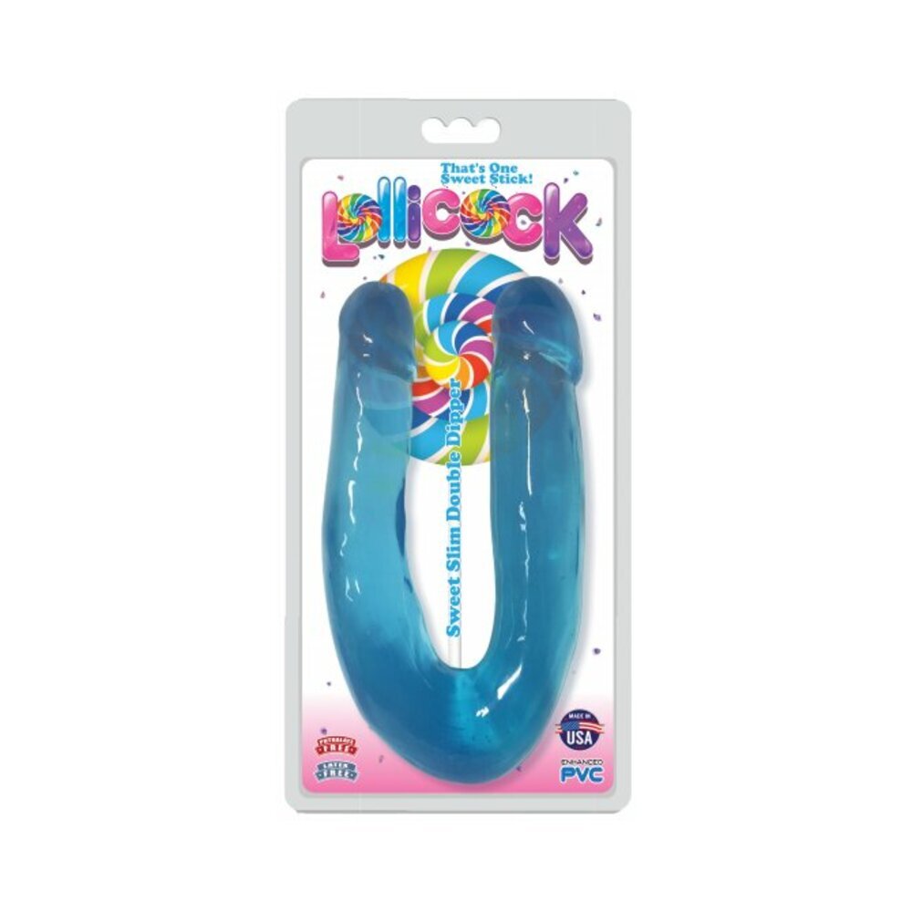 Dildo by Curve Novelties in Blue shown for use by Her or Him