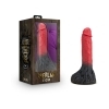 10.5 inch Dildo by Blush in Red shown for use by Her or Him