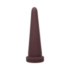 Dildo by Tantus in Wine Red Burgundy shown for use by Her or Him