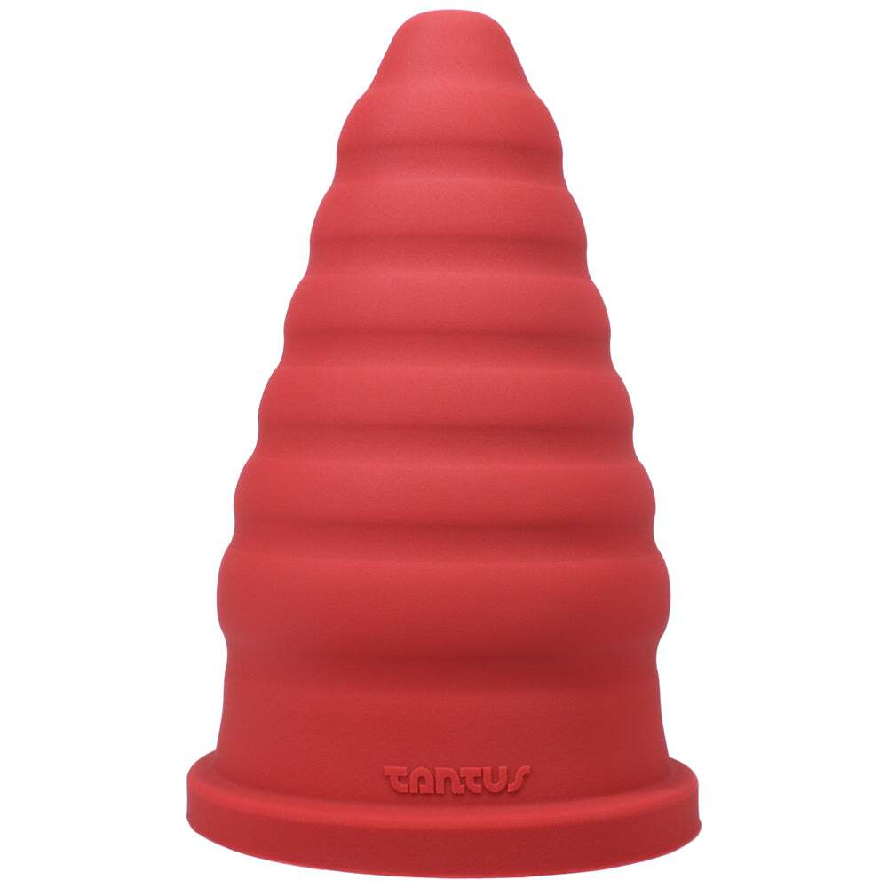 Dildo by Tantus in Red shown for use by Her or Him