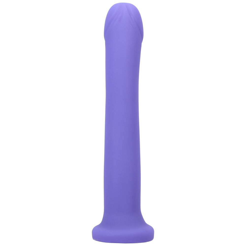Dildo by Tantus in Purple shown for use by Her or Him