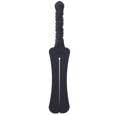 Dildo by Tantus in Black shown for use by Her or Him